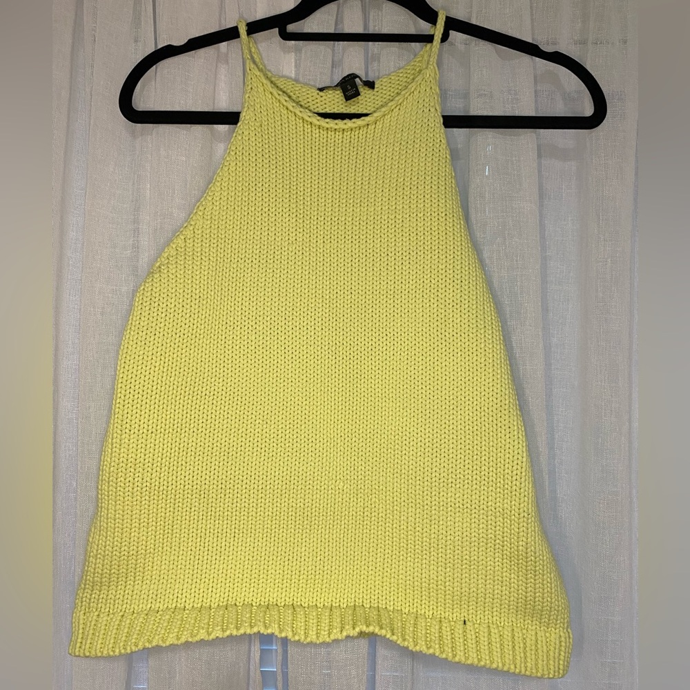 Banana Republic Lime Green Sweater Tank Size Small